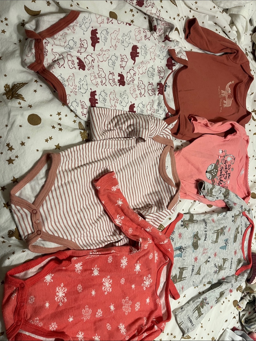 Fall and Holiday Mixed Bundle Baby Onesie Set